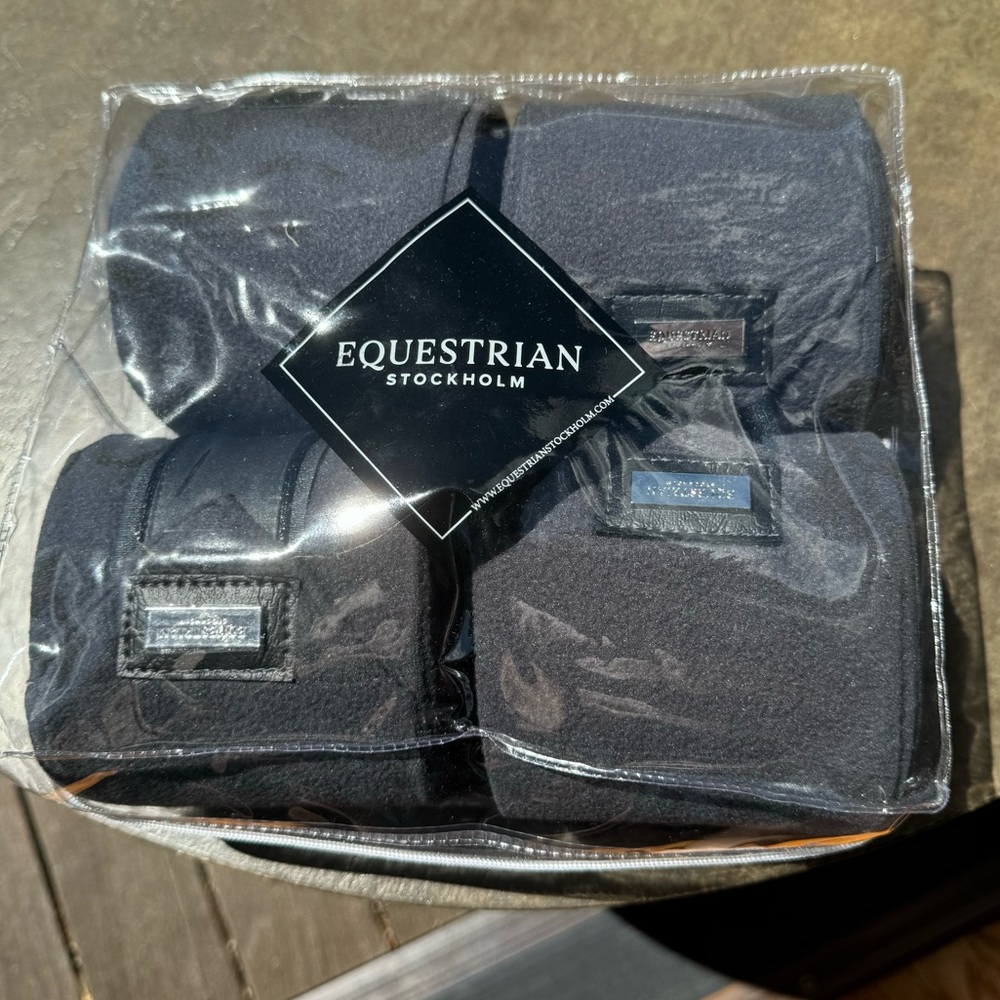 NWT Equestrian Stockholm No Boundaries Silver Cloud Polo Wrap Bandages